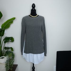 Revolve | Layered Sweater Shirt Dress | Size M